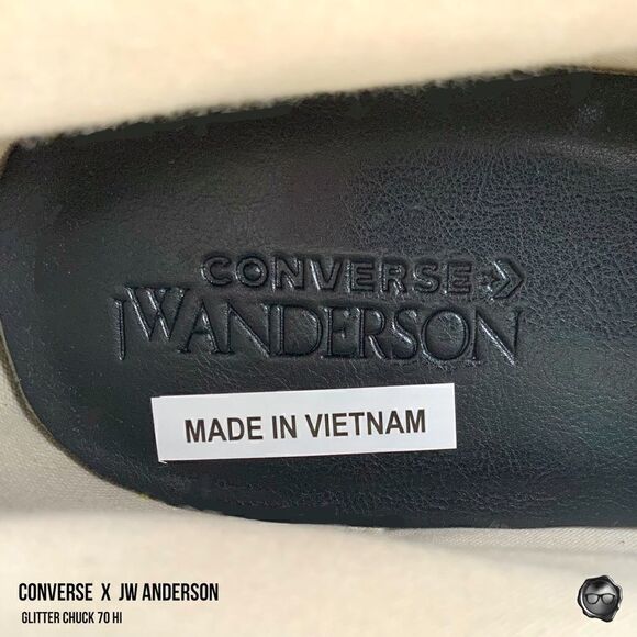 CONVERSE x JW ANDERSON GLITTER GUTTER CHUCK 70 HIGH TOP SNEAKER MEN’S SIZE 10.5 - Picture 13 of 15